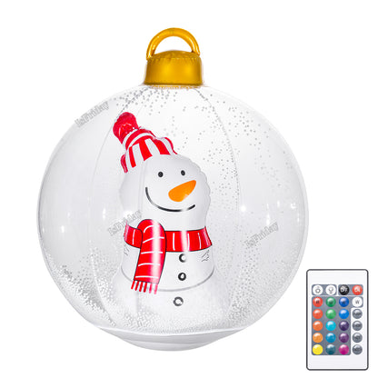 60cm Giant Luminous Inflatable Christmas Balls With Lights