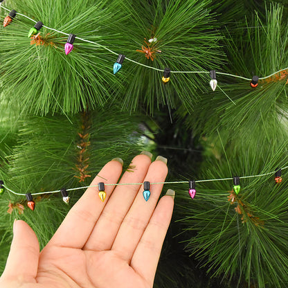 5M/roll Colorful Bulbs String Garland Christmas Decoration