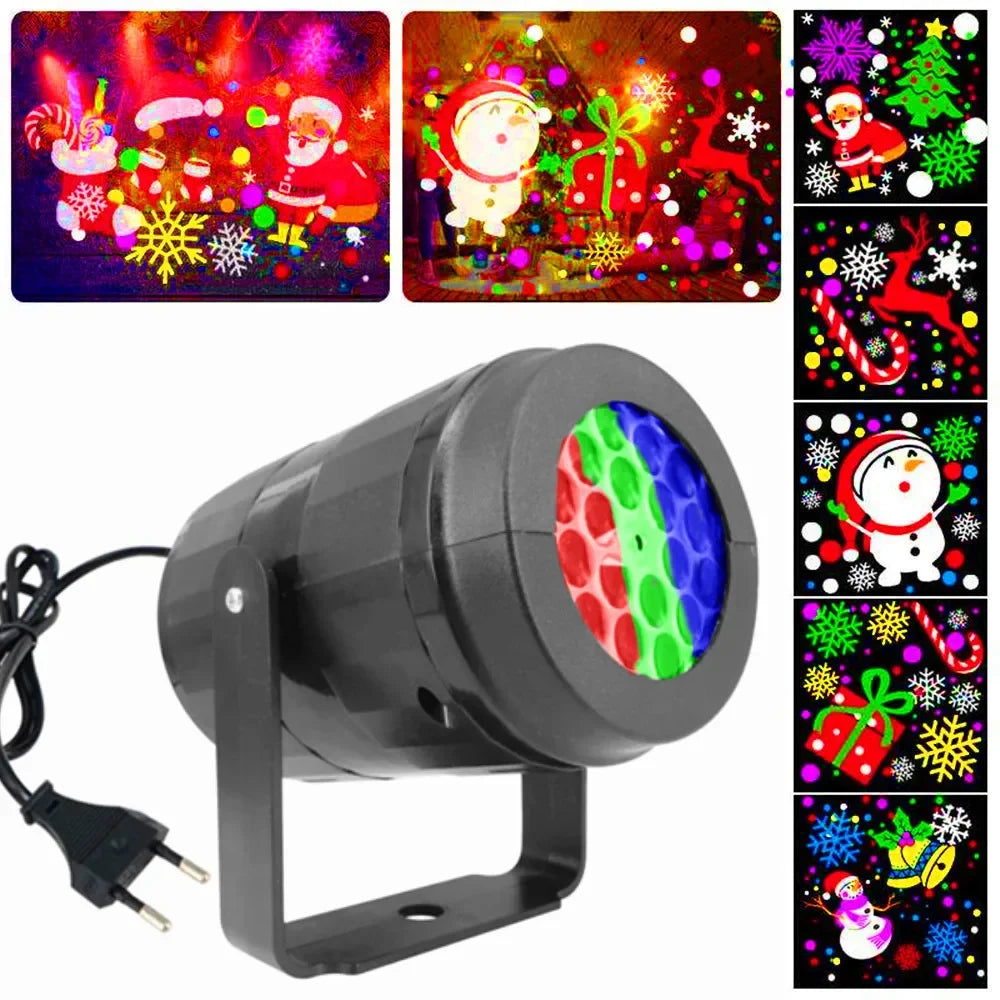 USB LED Christmas Projector Lights 16 Patterns